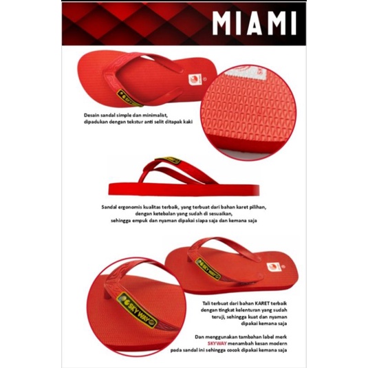 Sandal jepit Skyway Miami / Sandal Japit murah