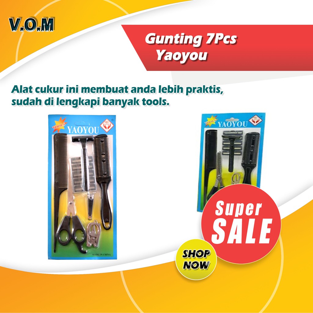 VOM-Gunting 7Pcs Yaoyou - Gunting Set ISI 7 Pcs 0557