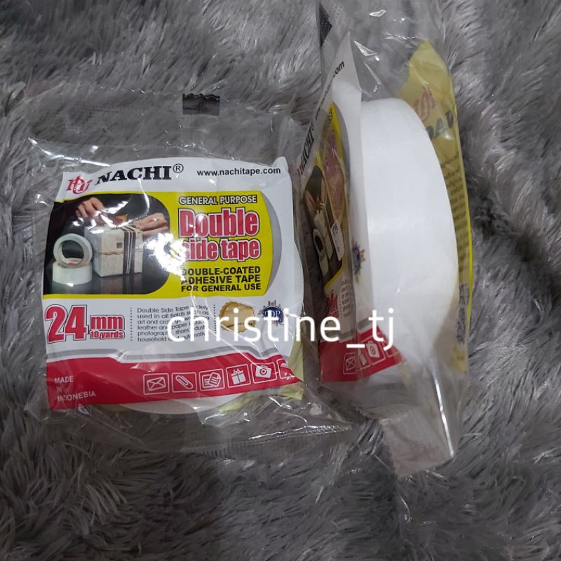 

ISOLASI NACHI DOUBLE TAPE (2,4 cm×10 yard ( 1 inchi ))