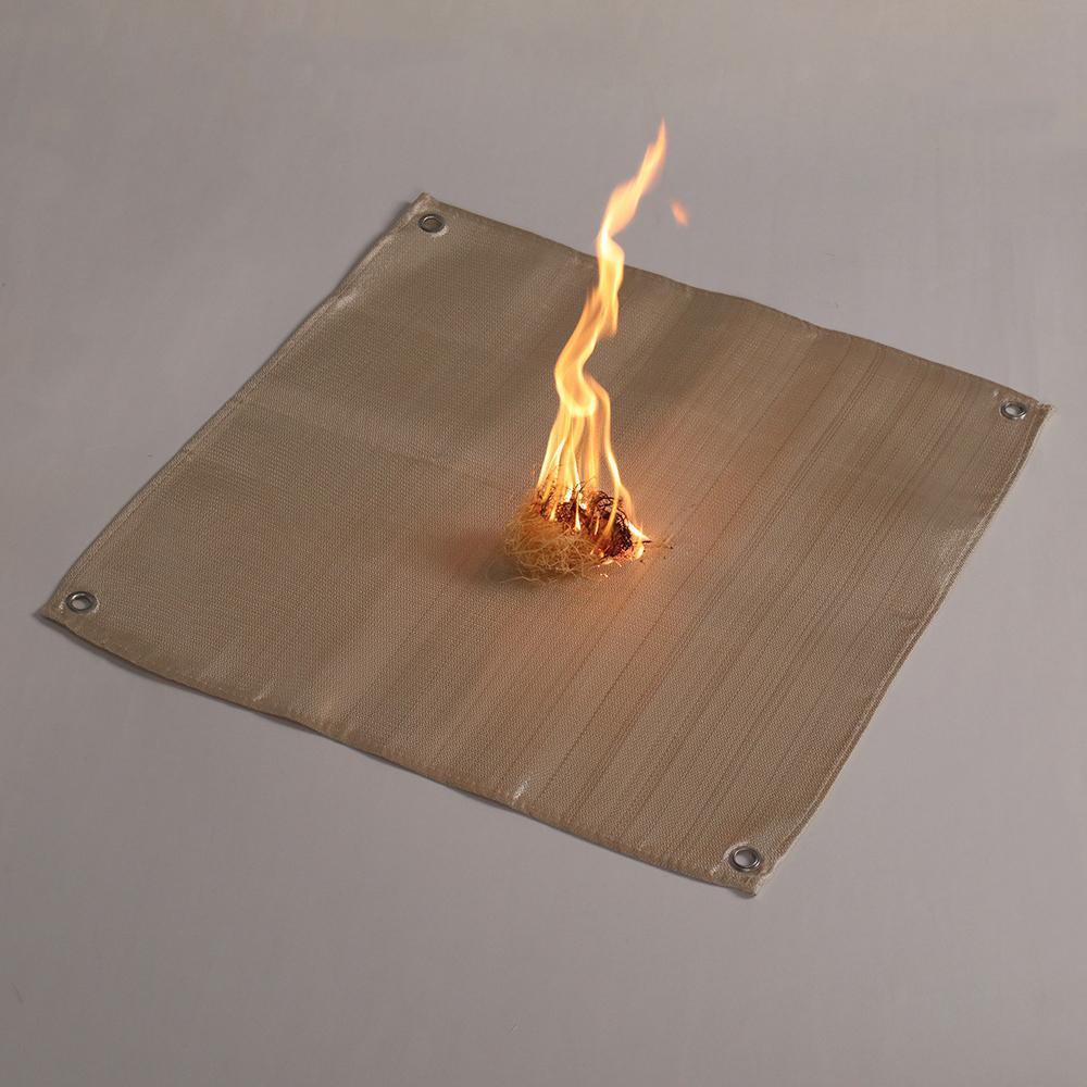 Solighter Fire Pit Mat Outdoor Piknik Barbecue Fiberglass Anti Panas Flame Pad Kompor Camping Fire Retardant Blanket