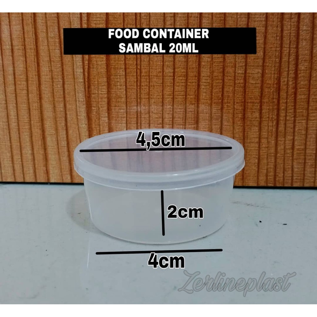 Sauce CONTAINER 20ml @200pcs