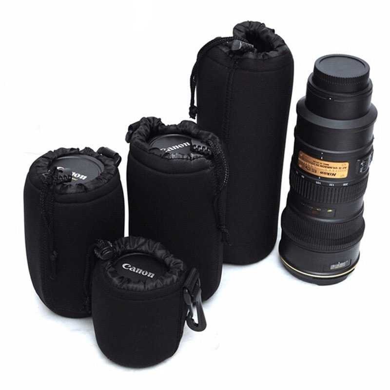 Tas Lensa Kamera DSLR 4pcs Murah Lens Bag Simple Pelindung Lensa Camera Pengaman Lens Camera