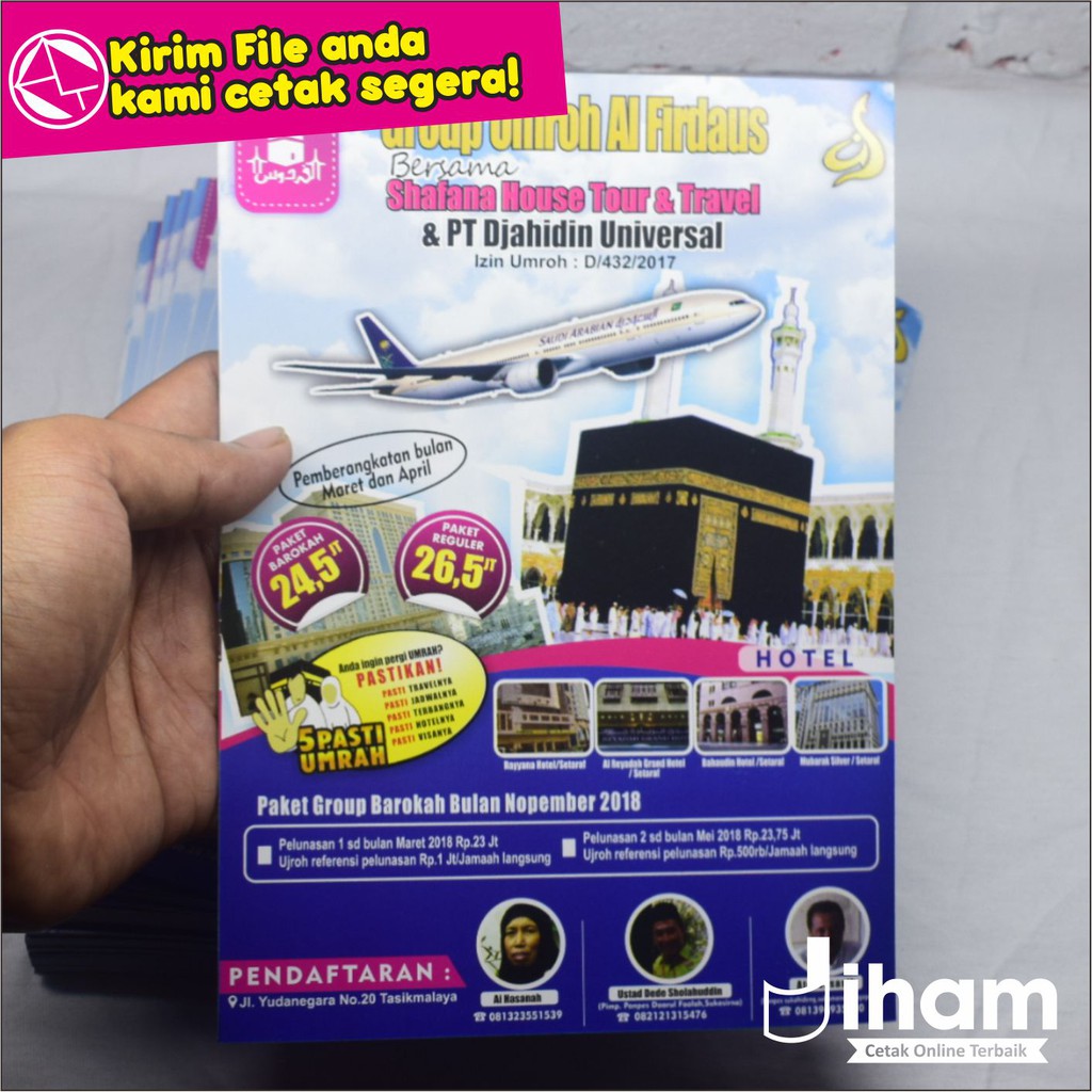 

Cetak Brosur, Piagam, Poster, Kartu, Voucher Bahan Artpaper A3 (File Siap Cetak)