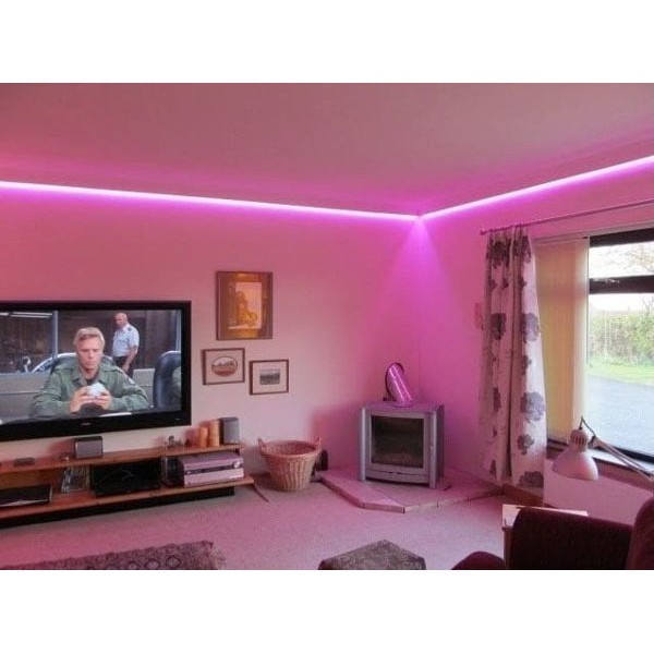 WOW !! 10M LED STRIP UNGU / PINK Selang SMD 5050 Kerenn Lampu hias + adaptor Langsung Nyala Stripled