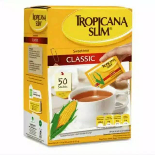 

TROPICANA SLIM NO CALORIE SWEATENER CLASSIC 50X 2 Gram Box