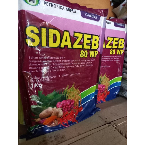 SIDAZEB 80WP 1 KG Fungisida Kontak Mankozeb