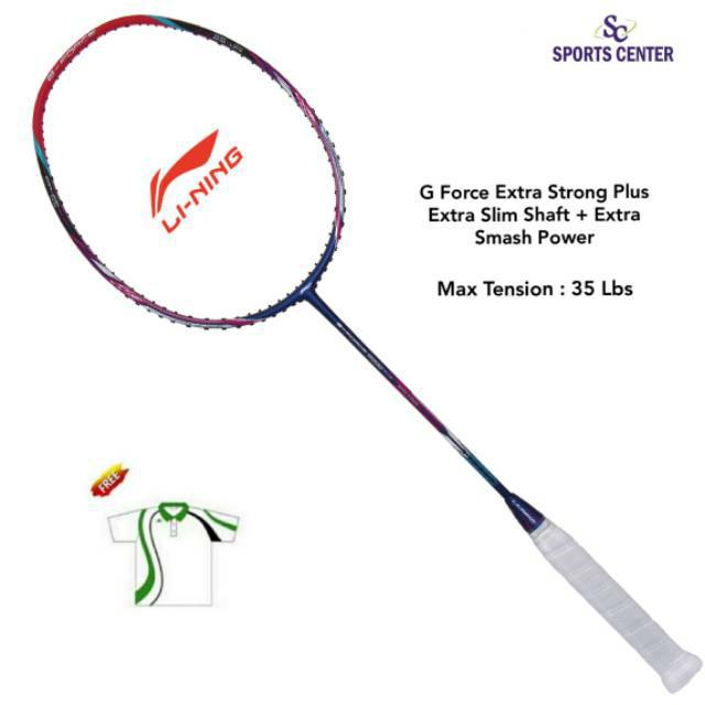 Clear Sale Raket Badminton Lining G-force Extra Strong Plus 8200