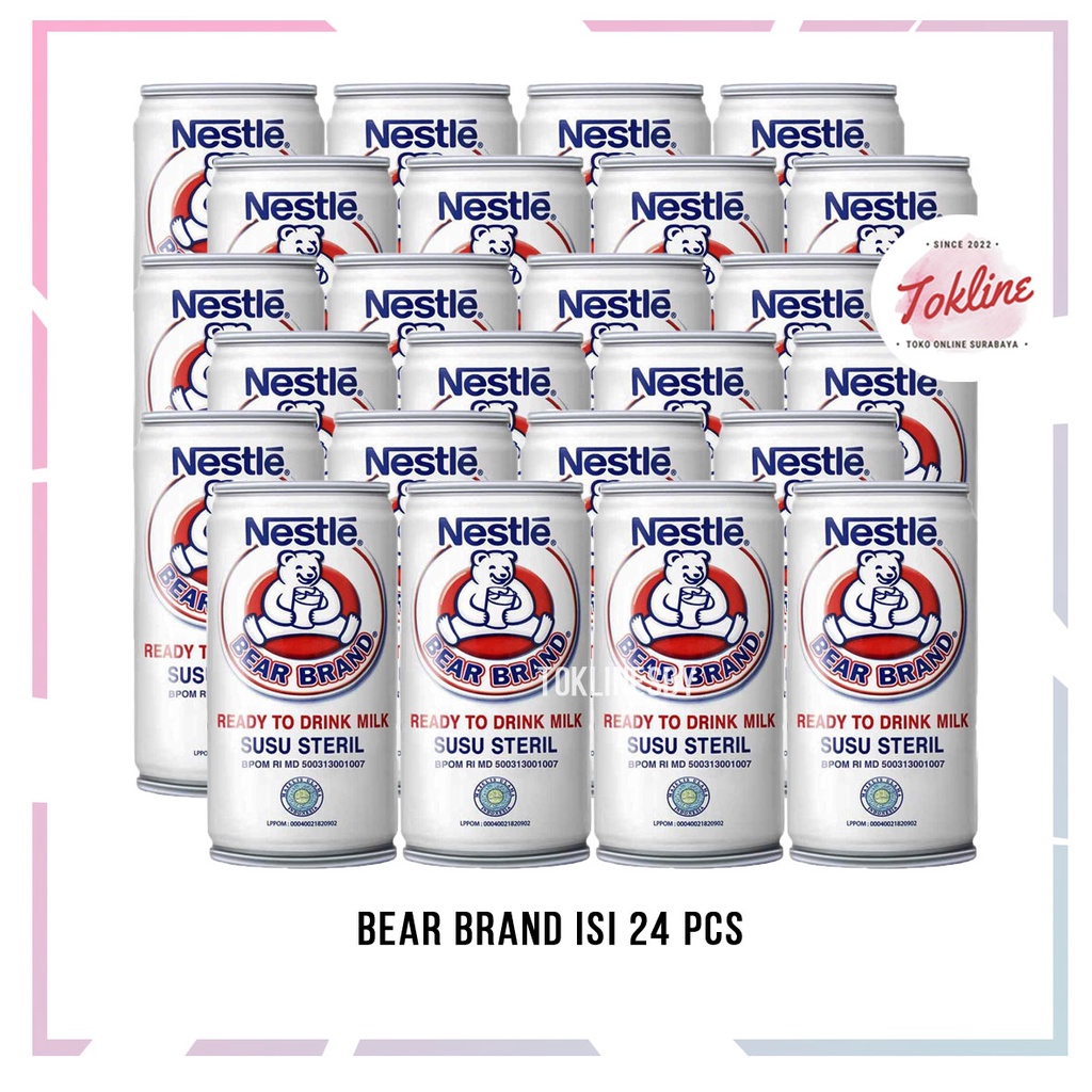 

[ 1 PAKET ISI 24 ] BEAR BRAND CAN KALENG 189ML