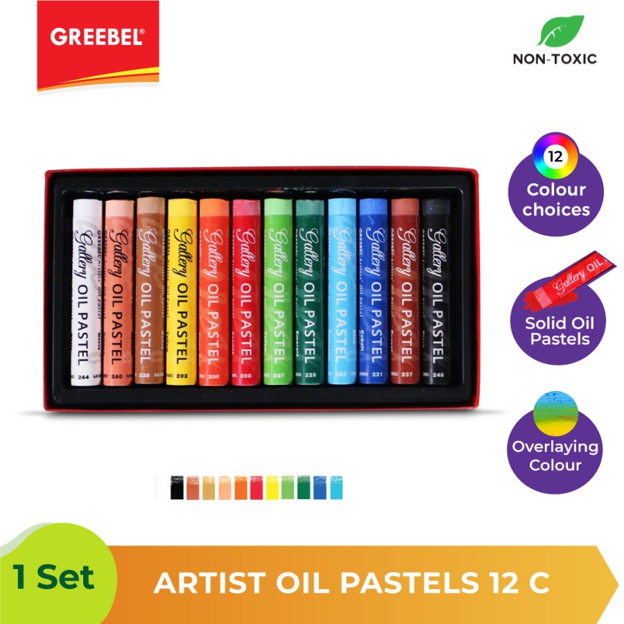 Artist Oil Pastel Greebel 12 Warna 130612