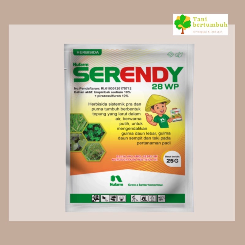 Obat Gulma Padi Ampuh Herbisida Serendy 25 gram Obat rumput