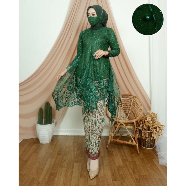 EK-> (COD) TUNIK JUBRAI - SET KEBAYA - SET KEBAYA MODERN - SETELAN KEBAYA - SETELAN KEBAYA MODERN - ATASAN KEBAYA - ATASAN KEBAYA MODERN - ATASAN KEBAYA KONDANGAN - KEBAYA BALI - KEBAYA SELENDANG - KEBAYA MODERN - SETELAN KEBAYA - KEBAYA BARU-SETELAN HIJAU BOTOL