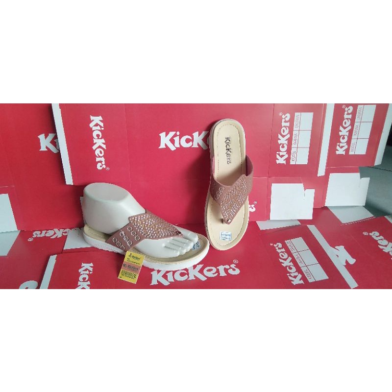 SANDAL WANITA KICKERS SANDAL KICKERS SANDAL SLOP_SANDAL OBRAL MURAH