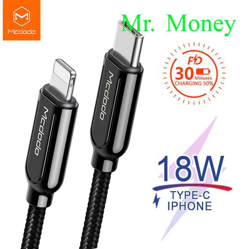 MCDODO Kabel Charger USB Type C to Lightning PD 1.8m - CA-6871