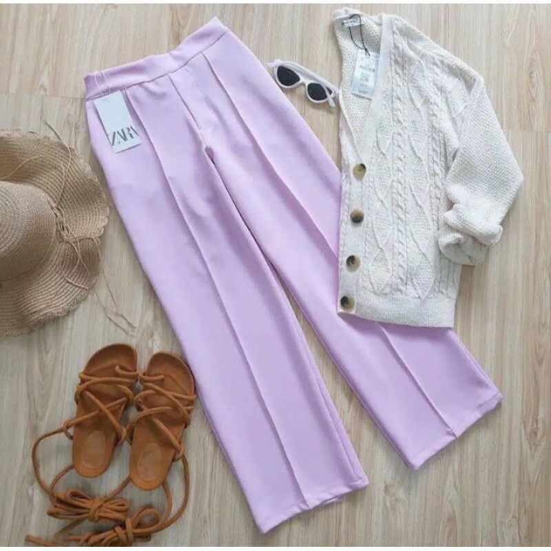 celana scuba standar/celana list/celana kulot