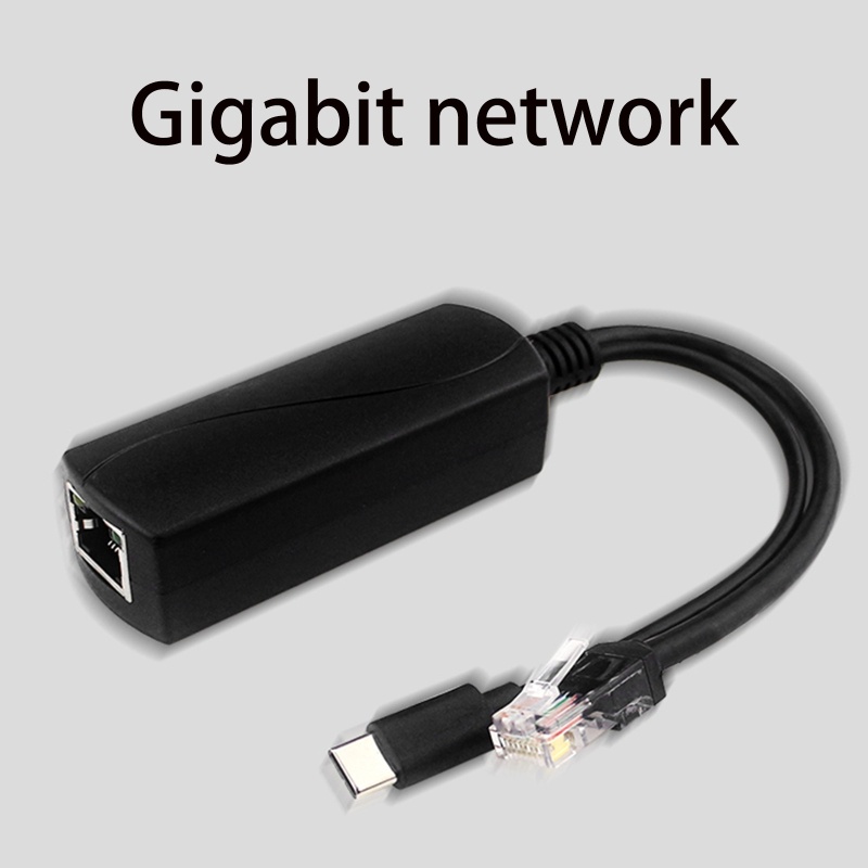 Btsg PoE Splitter USB-C 5V PoE Aktif Ke USB-C Adapter IEEE 802.3af Sesuai Untuk Raspberry Pi 4ip WiFi Kamera Keamanan