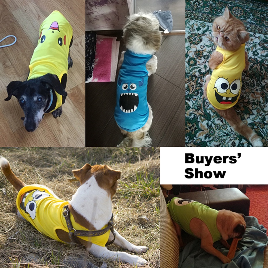 ★〓YUFeiPet〓★  Pet Vest Spring and Summer Cute Pet Dog Vest Clothes Breathable Cat Clothes Thin Pet Clothes