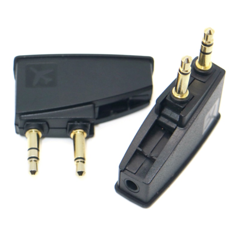 Bt Flight Headphone Adapter Colokan Mono Universal 3.5 Ke Colokan 2x3.5 Untuk QC45 QC35 QC3