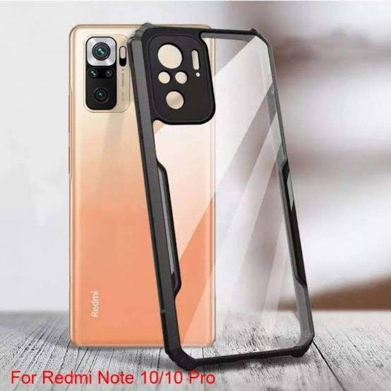 Case Redmi Note 10 & Redmi Note 10 Pro Softcase Armor Bumper Transparan Premium