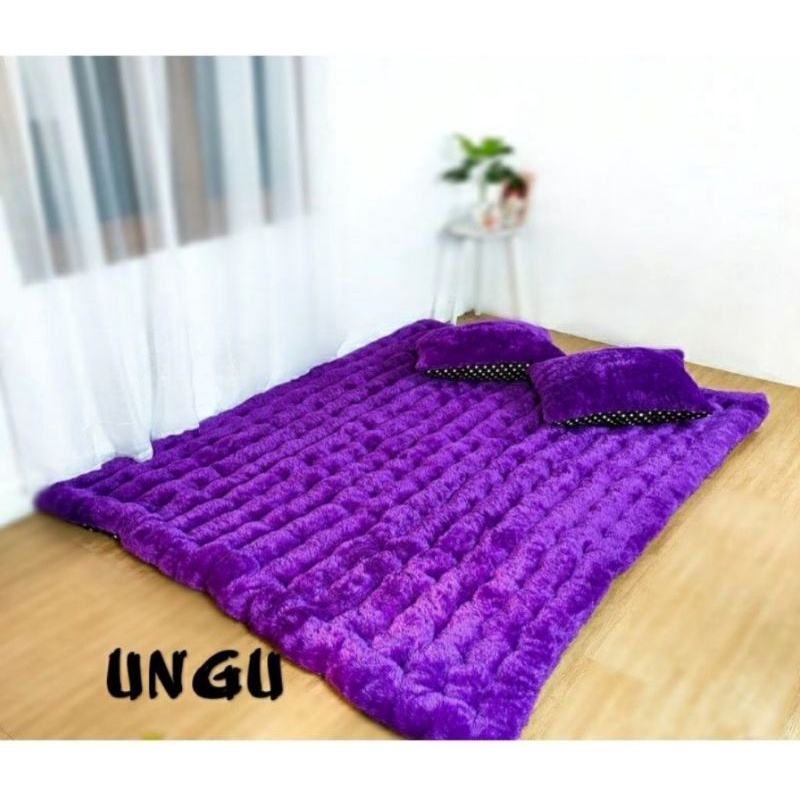 KASUR CIMOL BULU RASFUR FREE 2 BANTAL/ GENDER / KASUR PALEMBANG / GELOMBANG CINTA / GROSIR BESAR KAL