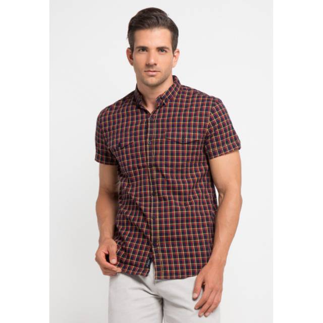 Bombboogie ® Mendez Black Yellow Slimfit Shirt