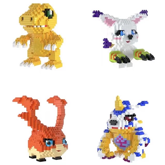 Mainan Balok Bangunan Micro Partikel Kecil Kompatibel Dengan Lego Digimon