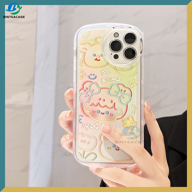 Casing TPU OPPO A57 2022 A15 A16 A16K A54 A53 A12 A5S A7 A3S A31 A52 A83 A92 A37 F9 A1K F1S Motif Beruang