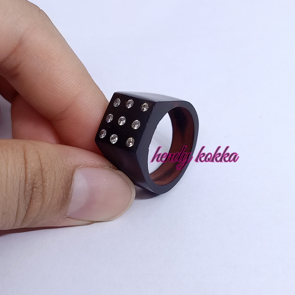 cincin kokka kaukah kaokah mata 9 HITAM