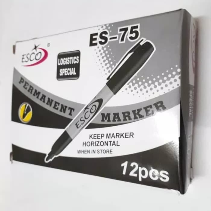 Grosir Spidol Permanen ESCO Permanent Marker ES-75 - 1 pcs