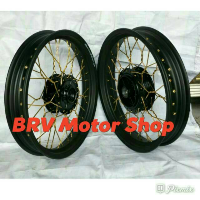 Sepaket Velg Jari Jari Rx King - Paket Velg Jari Rx King Velg Tapak Lebar Ring 18