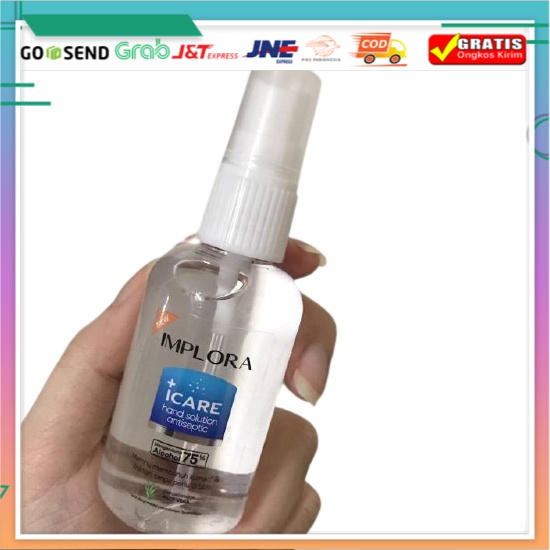 Implora ICare Hand Sanitizer Solution Antiseptic 100ml Spray Antiseptik Cair BS Beautiful Store ID