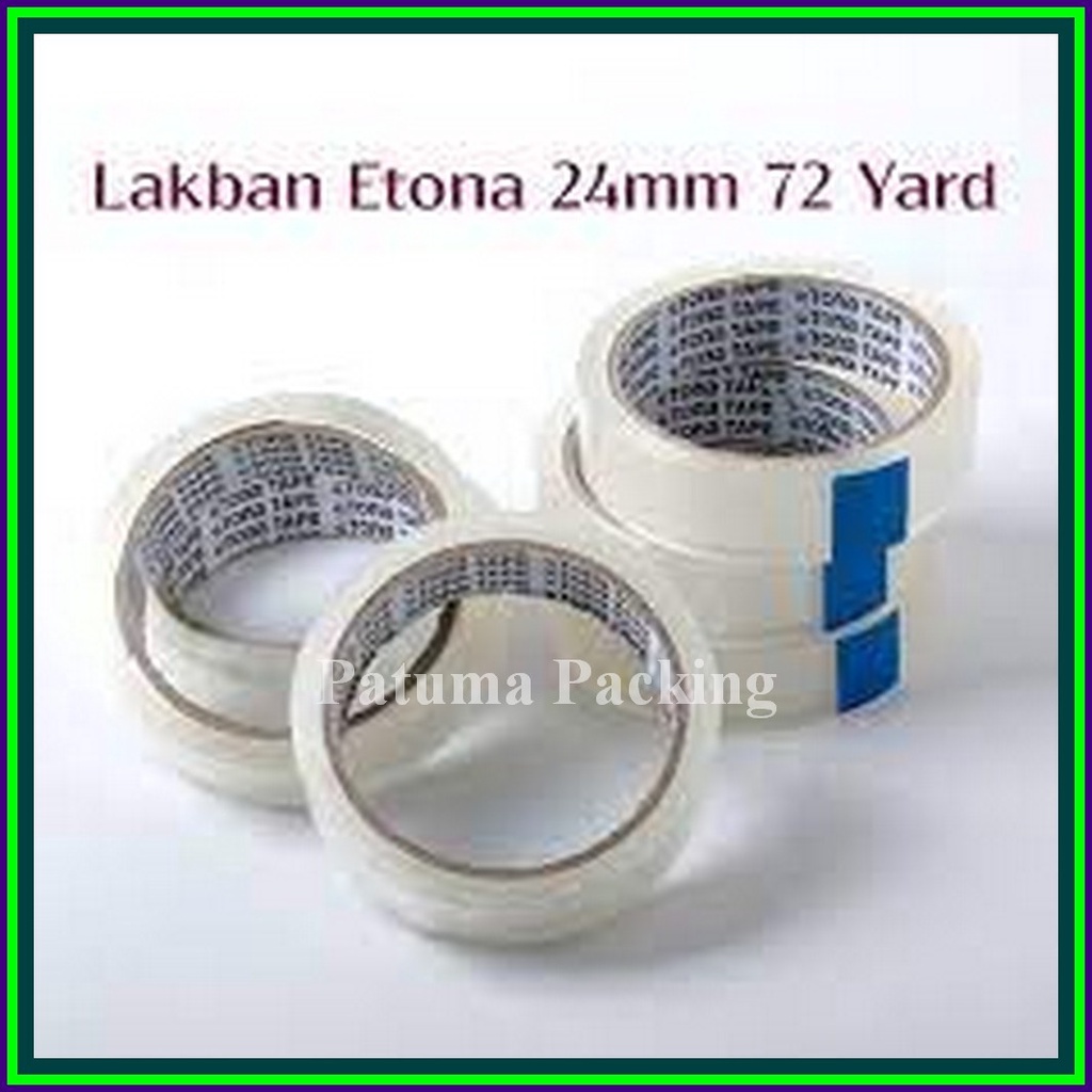 

Lakban 1 inch 24mm Solasi Kecil Etona Super Lengket