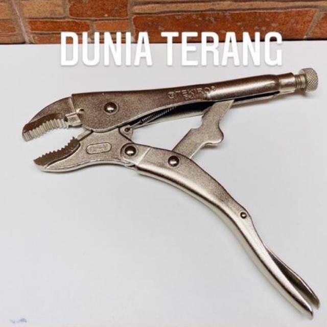 Tang Buaya TEKIRO Bengkok 10 in - Curved Locking Pliers 10'' - PL LG0770