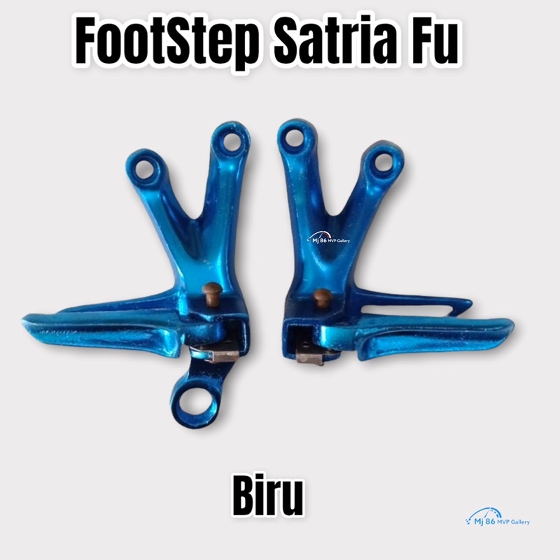 Foot Step Belakang Satria Fu 150 Variasi Warna Merah Gold Crome Hitam Biru