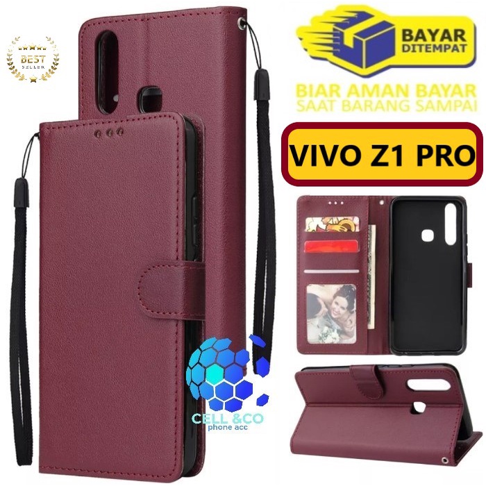 Flip cover VIVO Z1 PRO Flip case buka tutup kesing hp casing flip case leather wallet