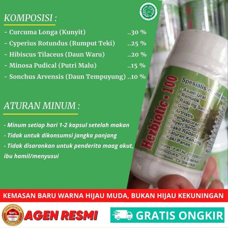 TERMURAH//HERBIOTIC_100 ORIGINAL