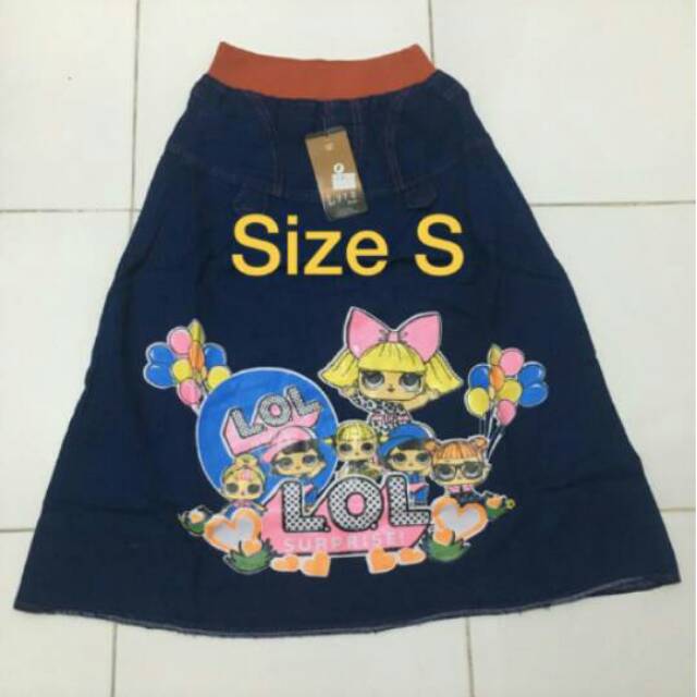 Rok Jeans Anak/ Rok Levis Anak/ Rok Jeans Panjang/ Rok Anak Perempuan/ Rok Murah