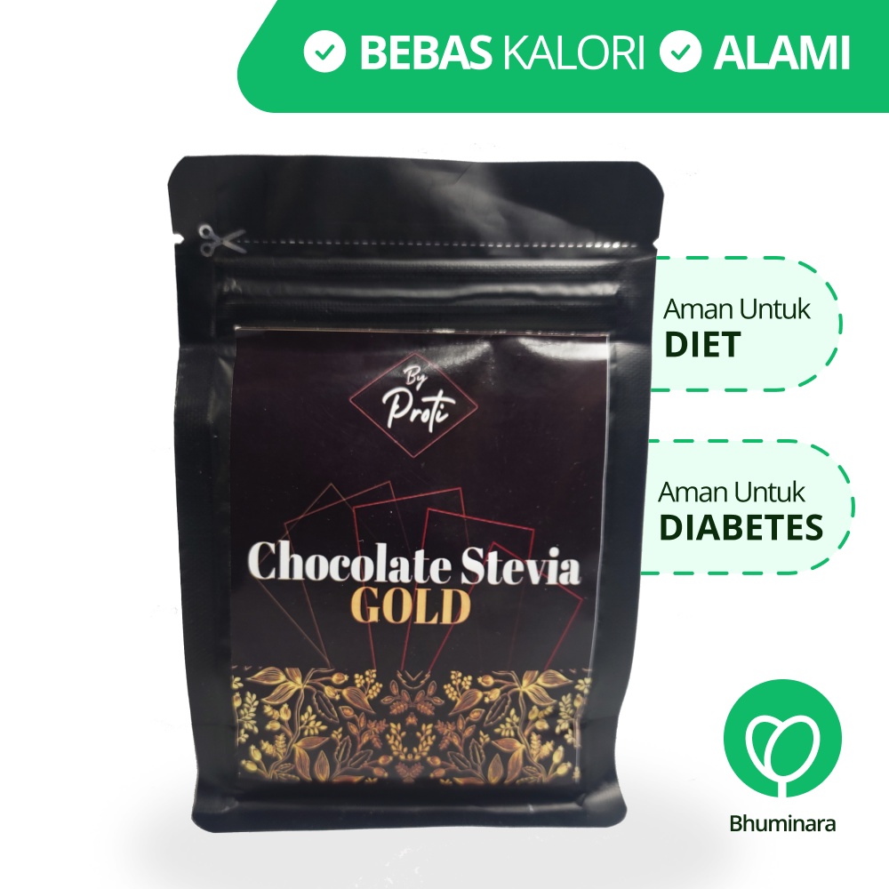 

Coklat Bubuk STEVIA by PROTI Kemasan 90gr | Bhuminara