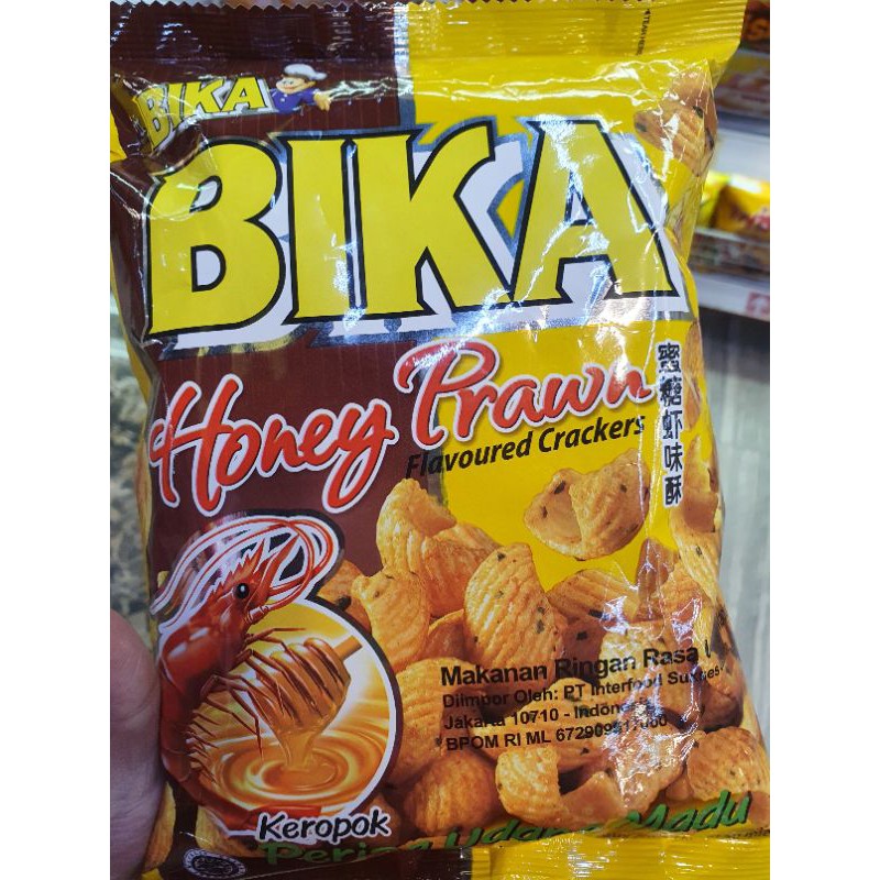 

BIKA HONEY PRAWN snack kerupuk Perisa Udang Madu 80gr.