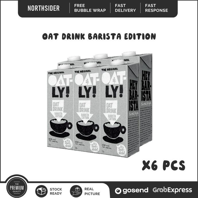 

BISA BAYAR DITEMPAT OATLY OAT MILK BARISTA EDITION SUSU GANDUM VEGAN NON DAIRY - 6 PCS