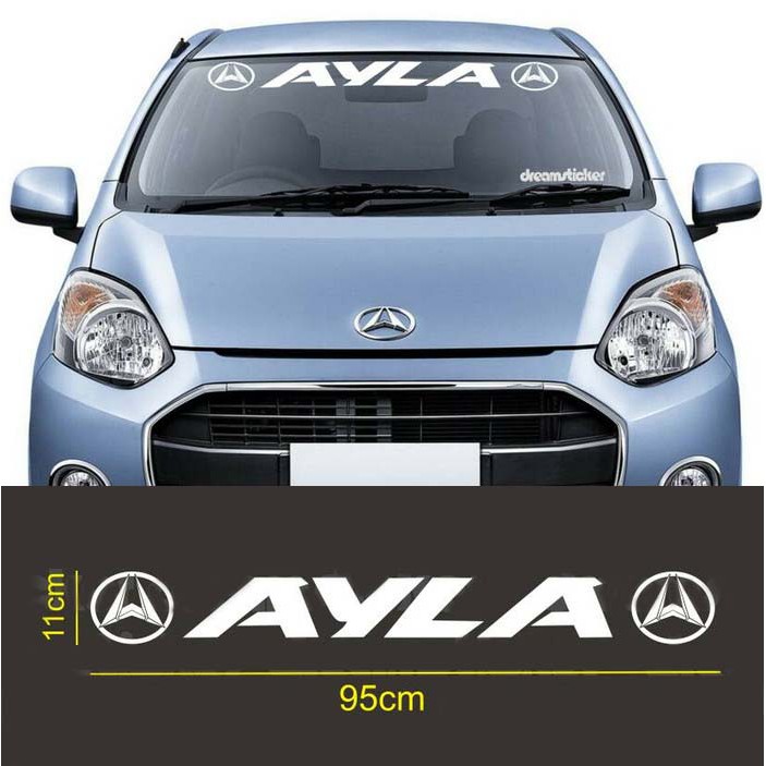 STICKER STIKER KACA DEPAN MOBIL DAIHATSU AYLA WINDSHIELD