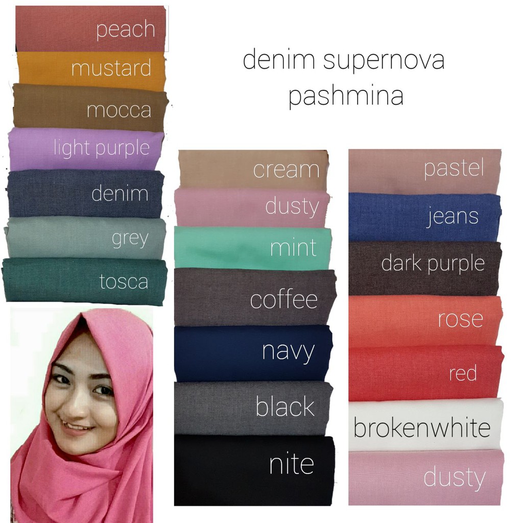 Jilbab Pashmina Supernova Scraft High Quality Harga Promo Hijab