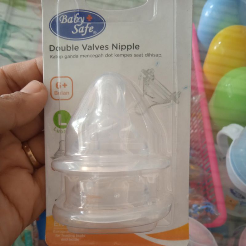 BABY SAFE DOUBLE VALVES NIPPLE/ NIPPLE WIDENECK/ PENTIL DOT