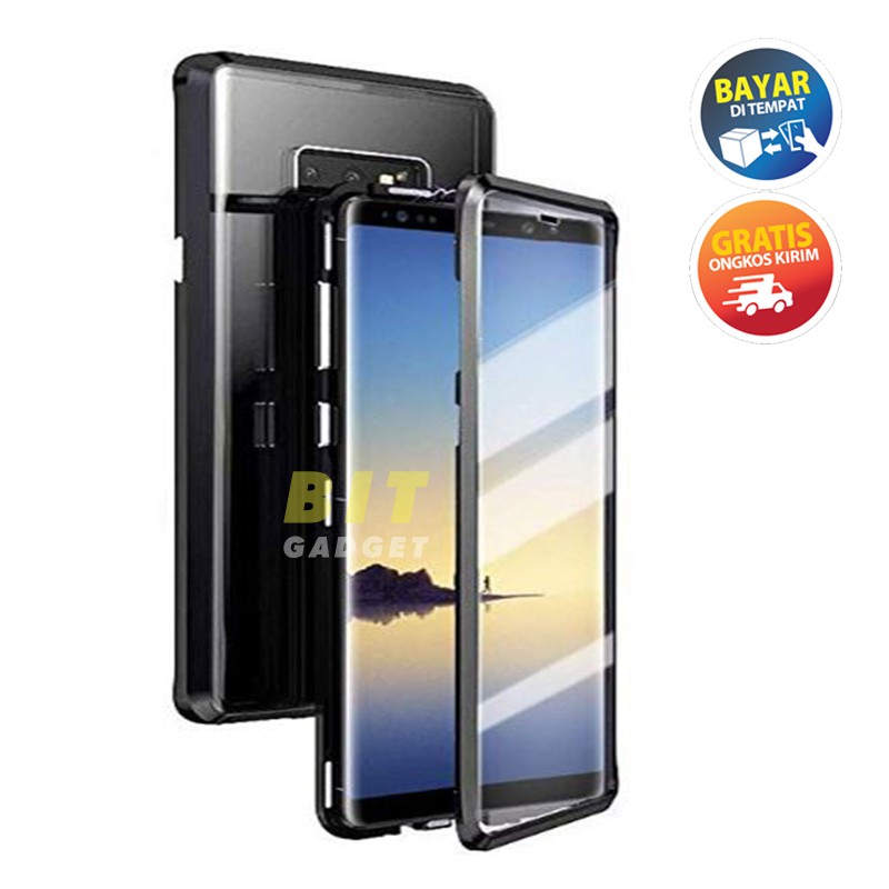 Samsung Note 8 Premium Clear Aluminium Magnetic Case