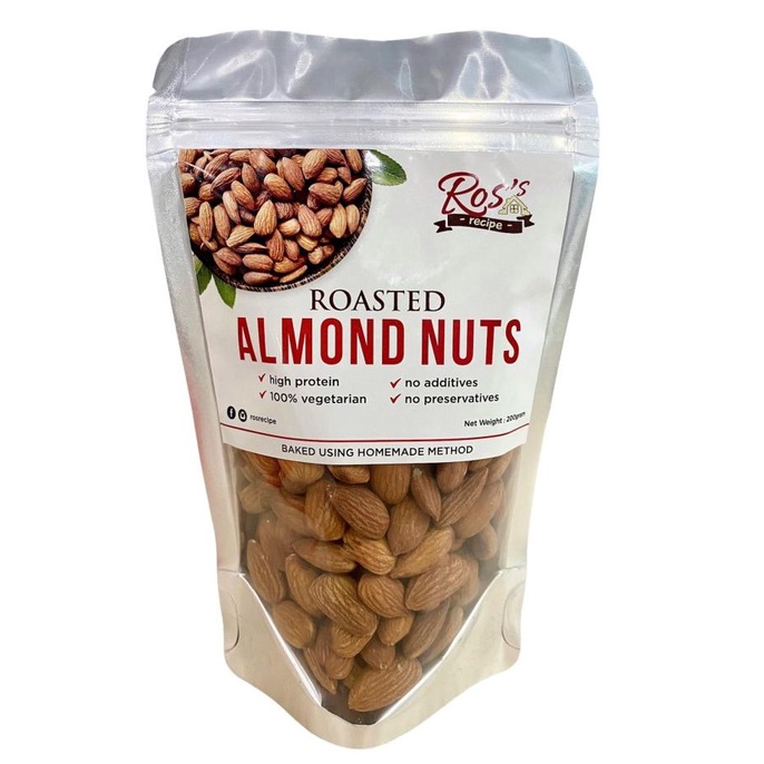 

Kacang Almond Premium 200 Gr- Kacang Panggang - Oven - Roasted
