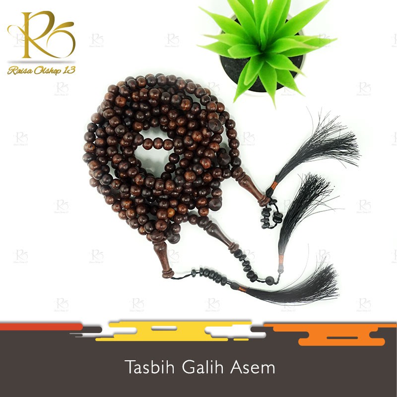 Tasbih Kayu Galih Asem 99 Untuk Dzikir Original Clw01