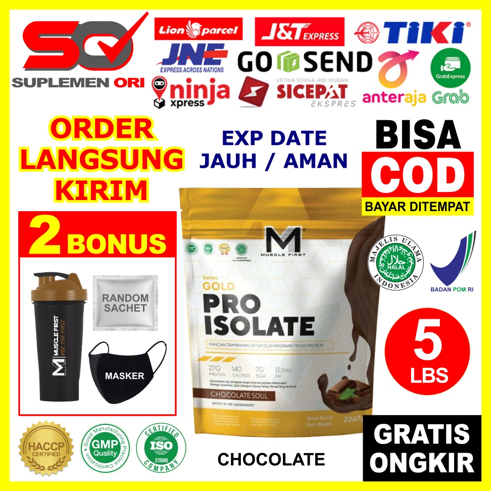 MuscleFirst GOLD PRO ISOLATE 5 Lbs ASLI ORIGINAL HALAL BPOM MuscleFirst M1 GOLD PRO ISOLATE 5Lbs M1 
