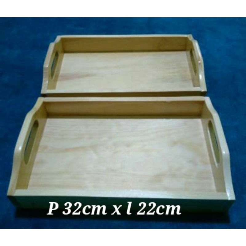 NAMPAN /BAKI /LESER  KAYU JATI BELANDA FULL PERNIS (cod)