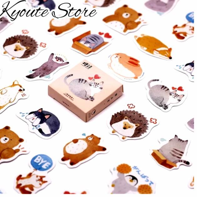 

◌ Sticker Deco Cute Animal Scrapbook DIY Bujo Planner Diary Journal ♥