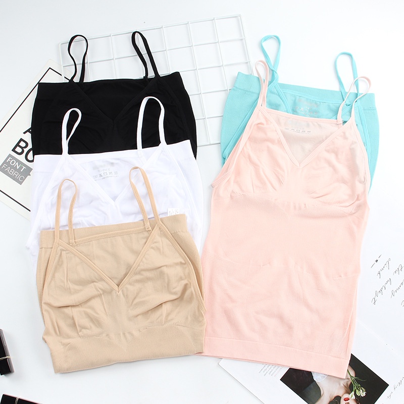 Reseller Welcome - Ba192  Baju Kaos Slim Cloth / Camisole Top / Tank Top / Pakaian Dalam / Tank Top Fashion Wanita-6