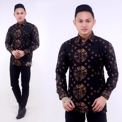 Kemeja Batik Pria Lengan Panjang | Baju Batik Motif Lawasan | Seragaman Batik Pekalongan